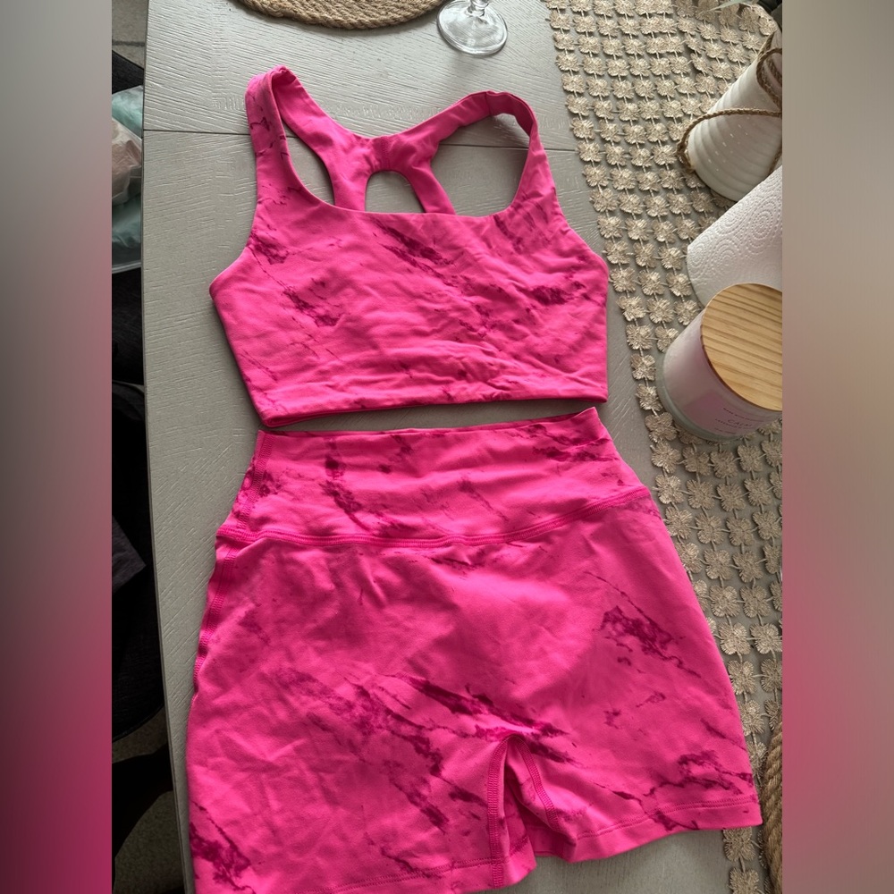 Bombshell sportswear pink set